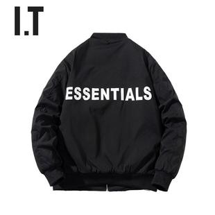 香港潮牌秋冬ESSENTIALS飞行夹克美式 街头棒球服加厚棉服外套男女