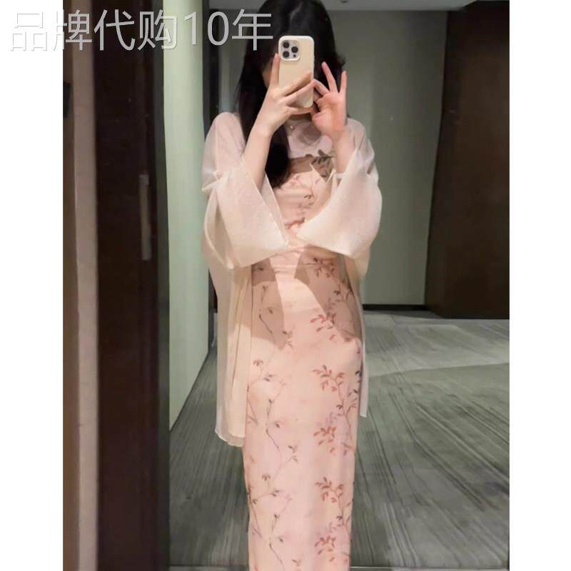 雪纺防晒衣女夏季新款薄纱开衫外套小坎肩配吊带裙子外搭披肩罩衫