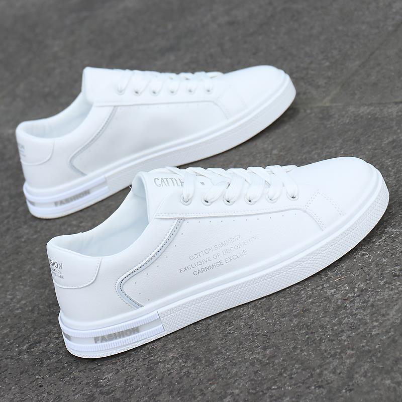 欧洲站时尚男鞋春季韩版潮流小白鞋男运动休闲鞋青年百搭软底板鞋