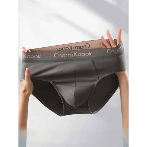 高端三角内裤男士2025新款纯棉抗菌透气大码100%全棉裆无痕三角裤