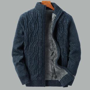 2025新款独树一帜的羊毛衫！冬季男士羊羔绒外套提花针织开衫