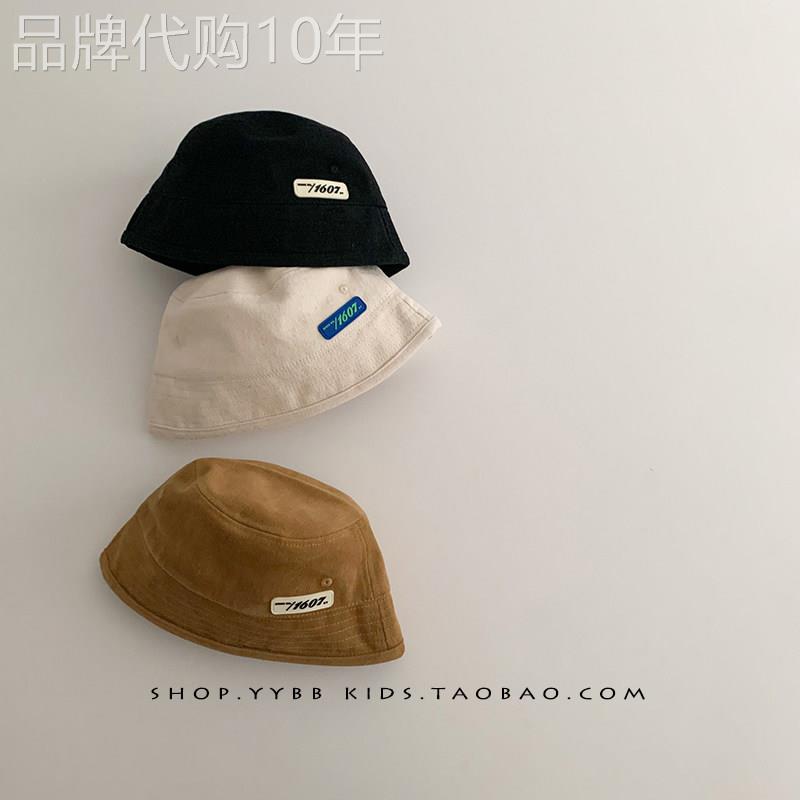 法国BADNUT儿童水桶帽宝宝渔夫帽春秋薄款男女童百搭遮阳盆帽