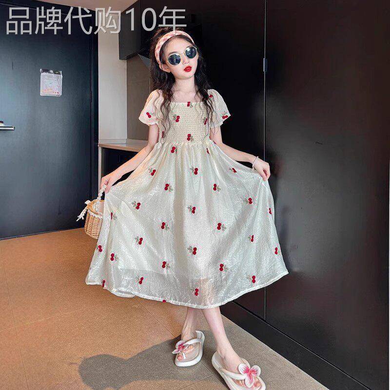 韩国Uamtor女童超好看的连衣裙大童夏季洋气时髦高级感公主裙