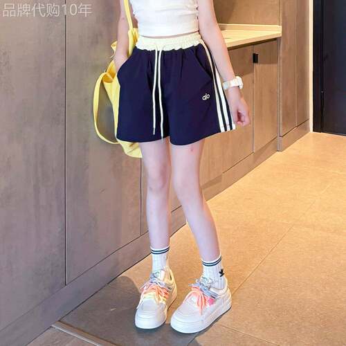 法国Uamtor女童短裤外穿夏薄款运动女大童装裤子子网红休闲青少年