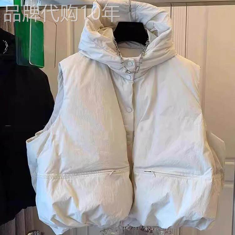 羽绒棉马甲女秋冬季外穿2025新款高级感大码短款马夹背心外套上衣
