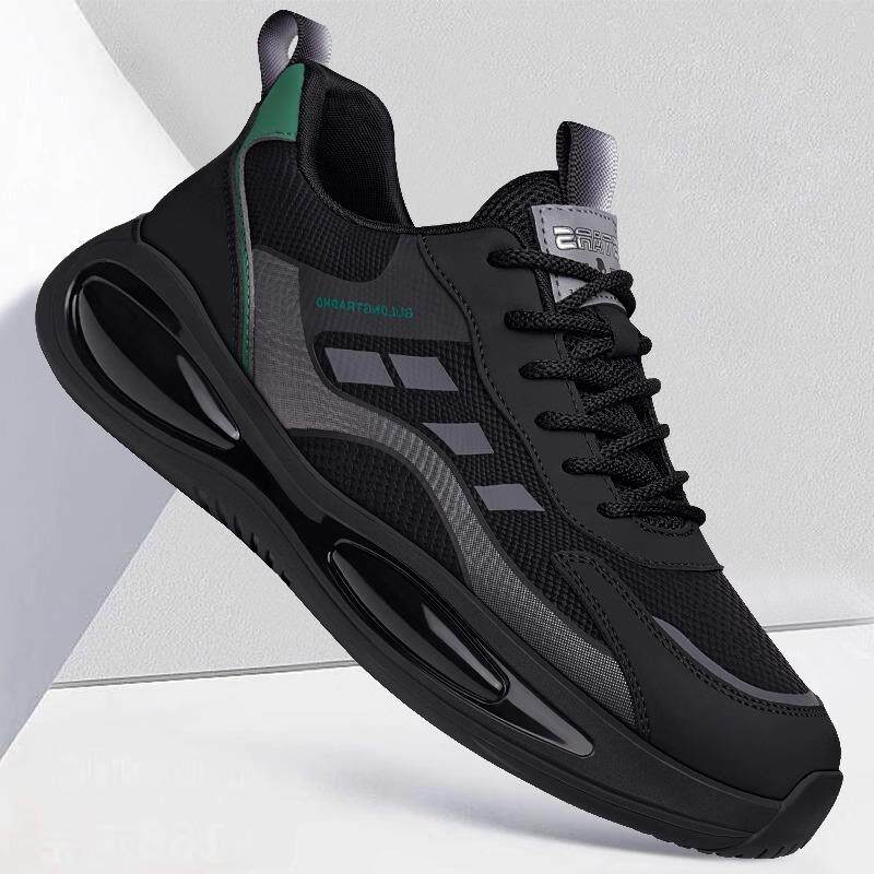 男鞋春秋时尚2025新款旅游休闲鞋子男轻便潮鞋男士网面跑步运动鞋