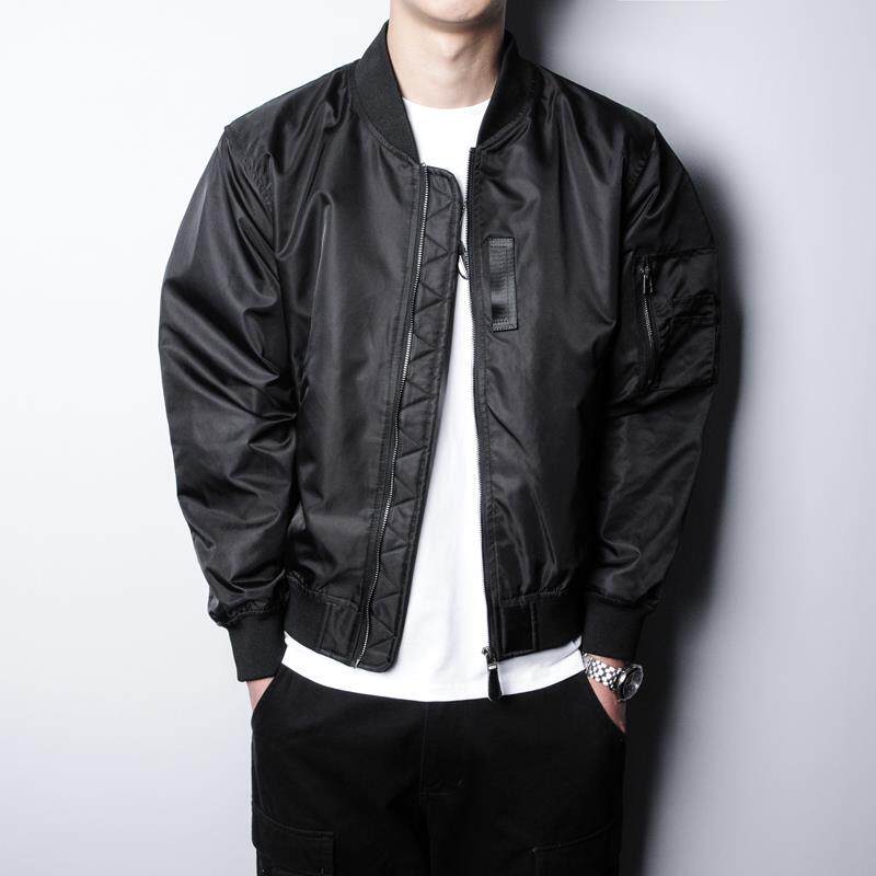 外套男秋冬加棉加厚宽松百搭空军飞行员夹克上衣休闲帅气棒球服