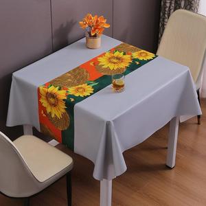 PVC桌布免洗防油防水防烫饭厅桌布正方形桌布书桌桌布茶几桌布