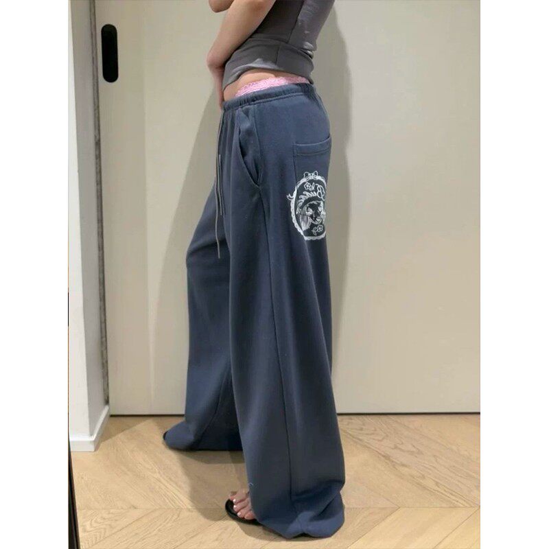 男女款设计感百搭拖地休闲裤