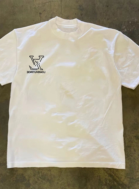 【纯棉专属】CCS同款东南亚深情内搭潮流美式休闲印花打底短袖T恤