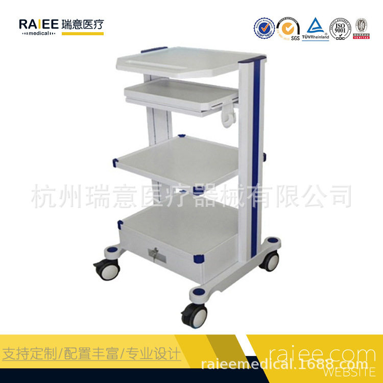 实验室推车电脑工作台手术设备车图片