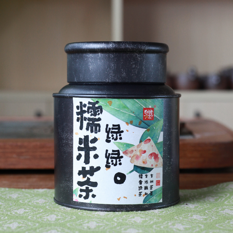 清新糯米香云南糯米香绿茶罐装