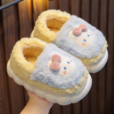 男儿童棉拖鞋卡通冬季