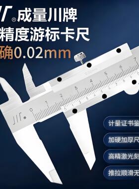 成量游标卡尺工业级高精度油标小型机械大码150-200-300-600mm1米