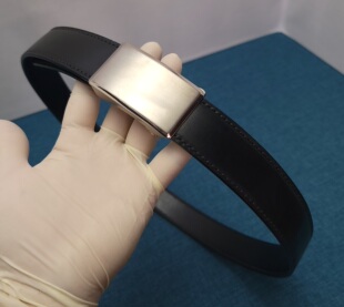 钛合金自动扣脊背JE马缰革双面对缝腰带皮带牛皮头层手工制作男女