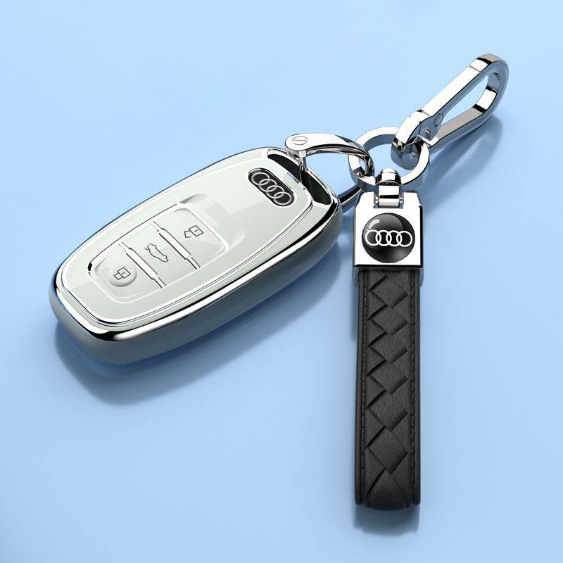 09-16款奥迪A4L钥匙套专用11一汽车扣12包壳链13高档15款保护进口