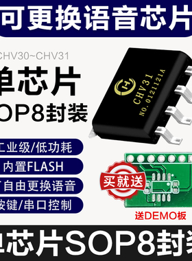 OTP语音芯片一线串口PWM输出按键控制直推喇叭高保真音质CHV