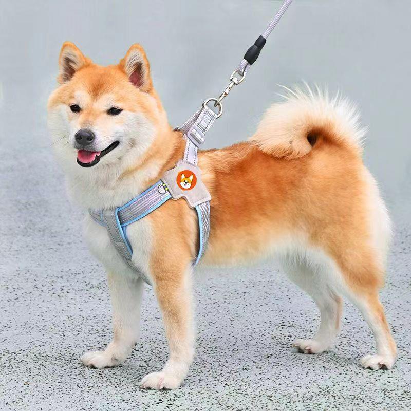 男士小狗狗链狗狗牵引绳Y型胸背带背心式遛狗绳柴犬柯基博美宠物