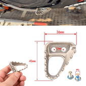 改装 不锈钢防滑三角刹车头踏板适用恒舰克维斯KTM越野摩托车配件