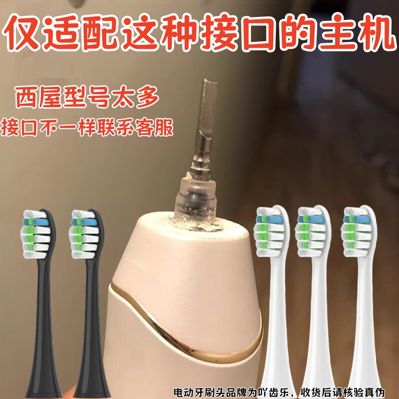 适配Westinghouse美国西屋电动牙刷头WT503B/W成人情侣通用杜邦替