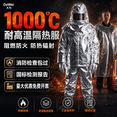 铝箔隔热服耐高温1000度防烫