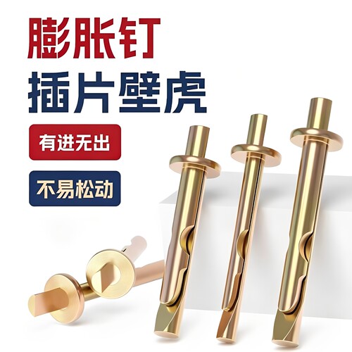 彩锌敲击式插片壁虎膨胀钉螺栓