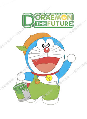 新款多啦A梦叮当热转印贴可水洗