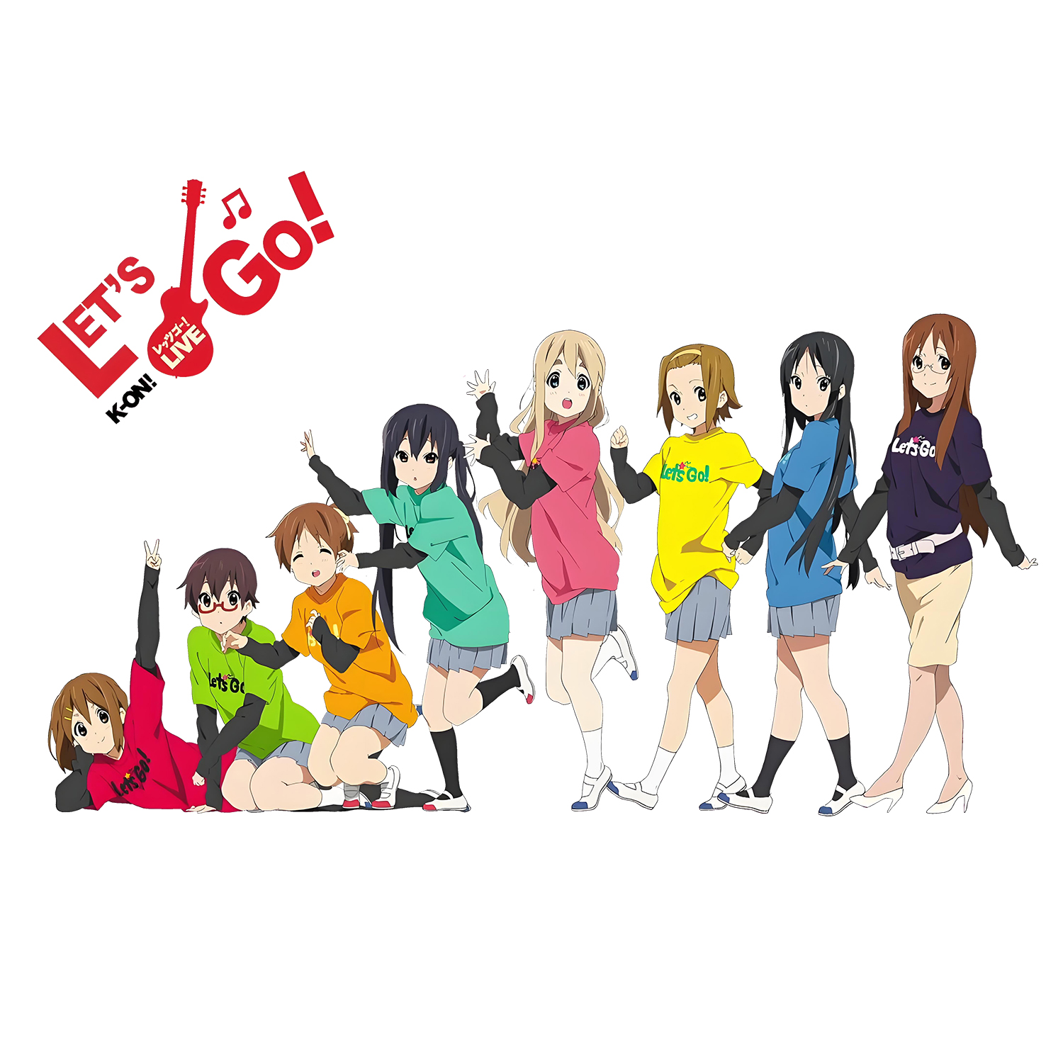 可耐水洗轻音少女卡通动漫烫画