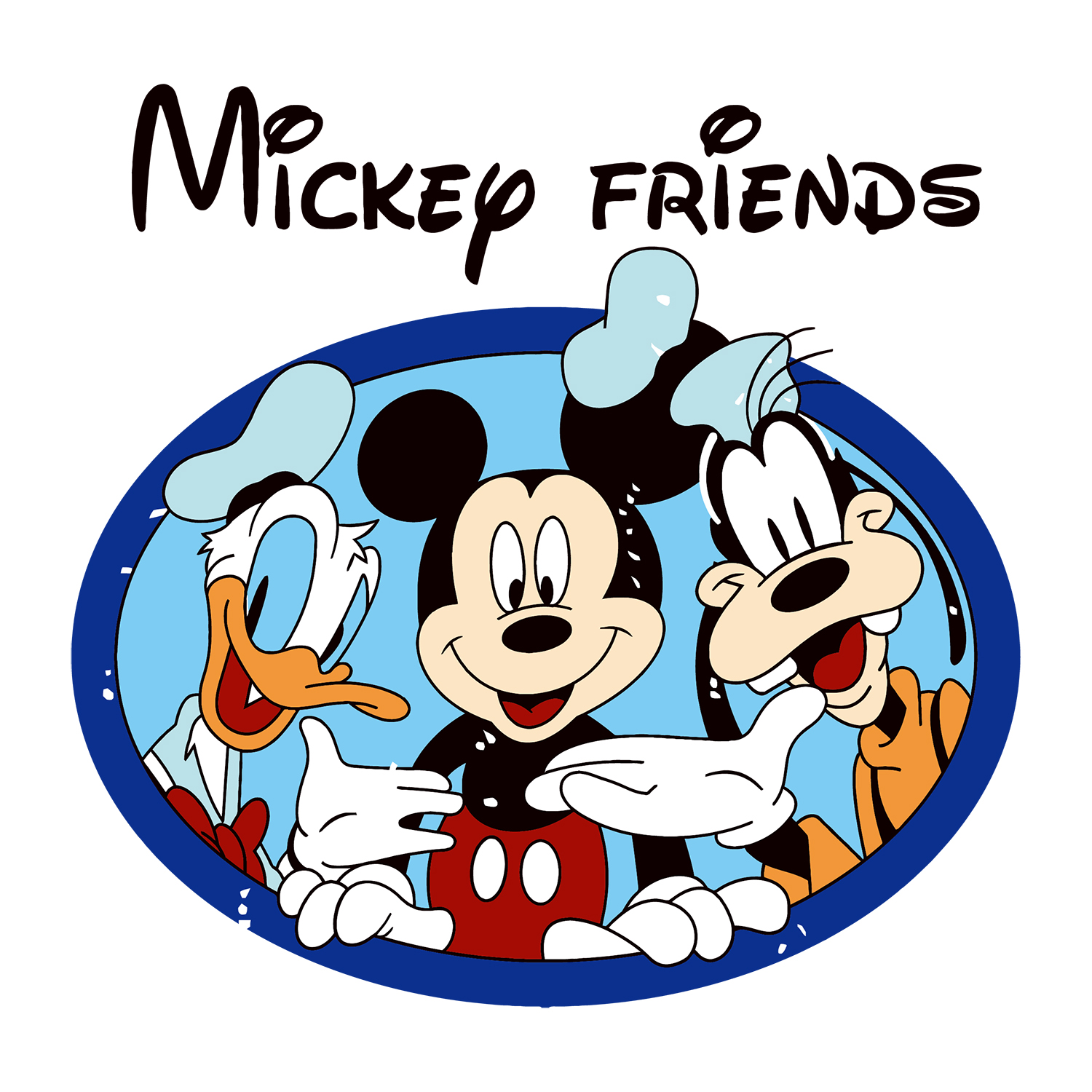 新款唐老鸭米奇老鼠卡通动漫可水洗衣服热转印烫画情侣卫衣29包邮