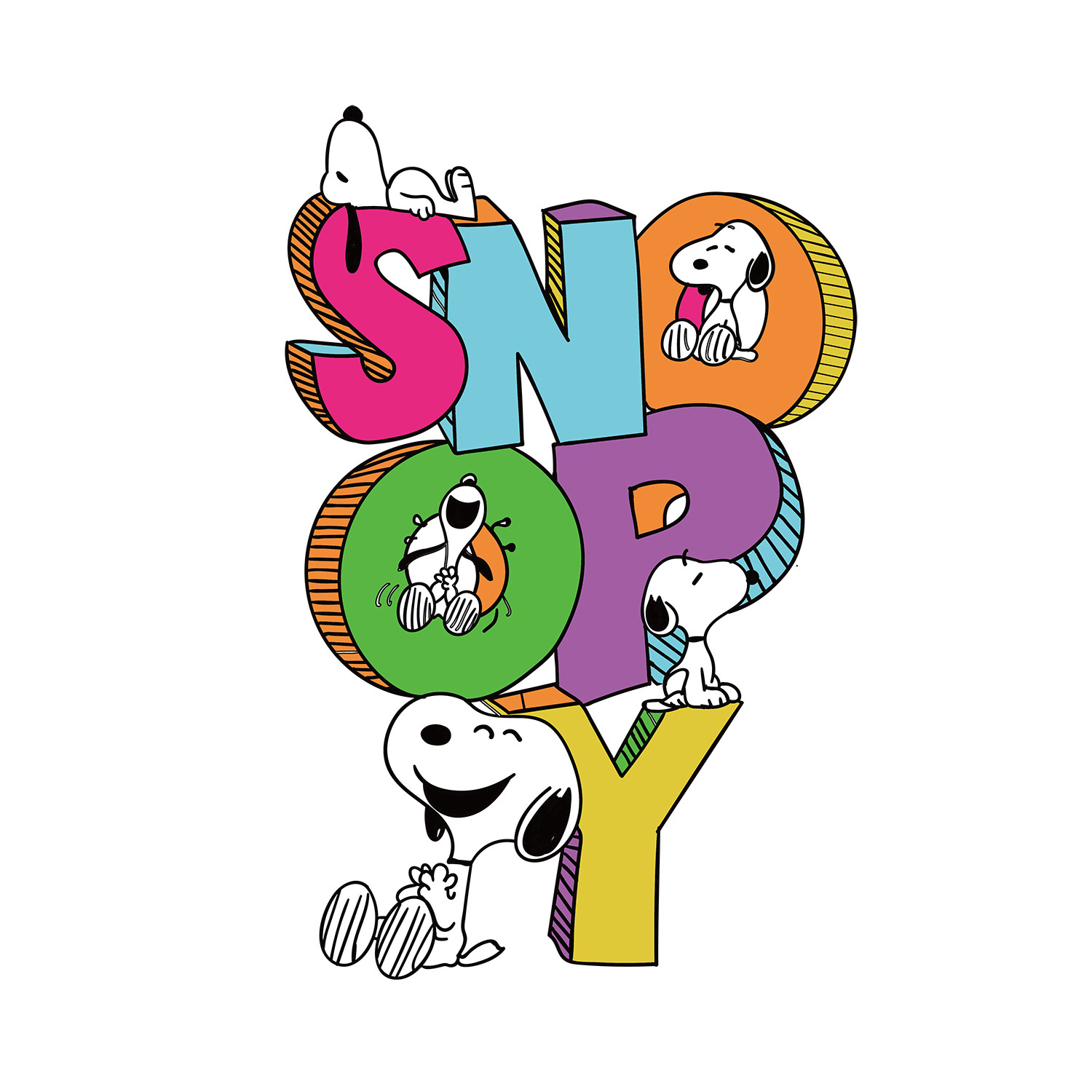新款SONNPY史努比动漫卡通烫画潮牌热转印熨烫贴纸图案可水洗logo