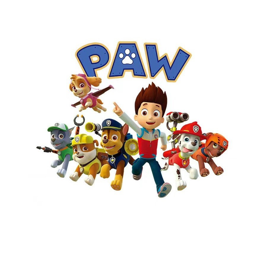 新款汪汪队可爱卡通烫画热转印