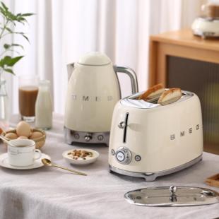 SMEG斯麦格面包机CN欧洲进口TSF01吐司机多士炉烤面包机送盖子