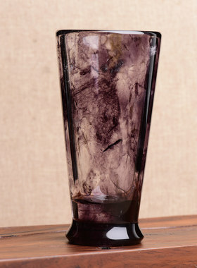 原矿紫色水晶古代风战国新款酒杯