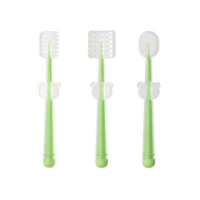 宝宝软毛训练牙刷硅胶儿童0-3岁婴儿口腔刷舌苔清洁器小月龄神器