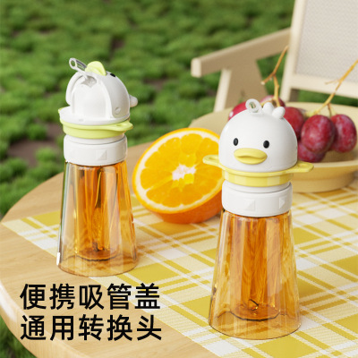 矿泉水瓶吸管转换器宝宝外出便携式喝水神器儿童防呛吸嘴饮料瓶盖