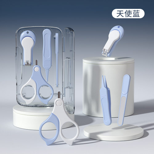 婴儿指甲剪新生专用宝宝指甲钳打磨器儿童护理工具套装小孩防剪手