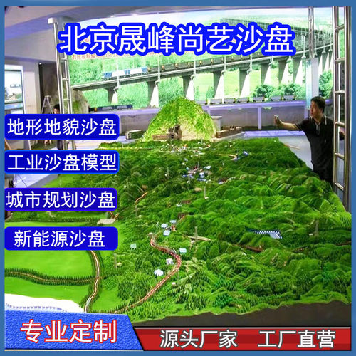 沙盘模型定制作地形地貌军事厂区农业新能源别墅城市规划定做