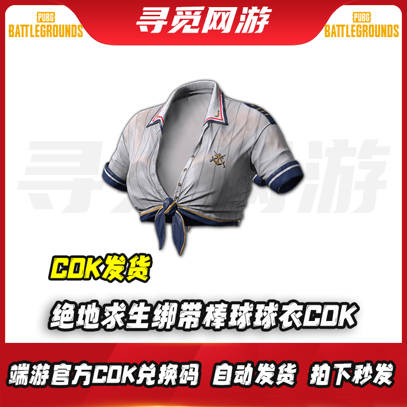 PUBG绝地求生绑带棒球球衣皮肤吃鸡Steam端游上衣CDK激活码兑换码