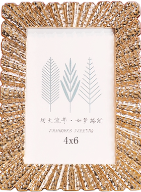 千堂彩桌面相框锌合金轻奢