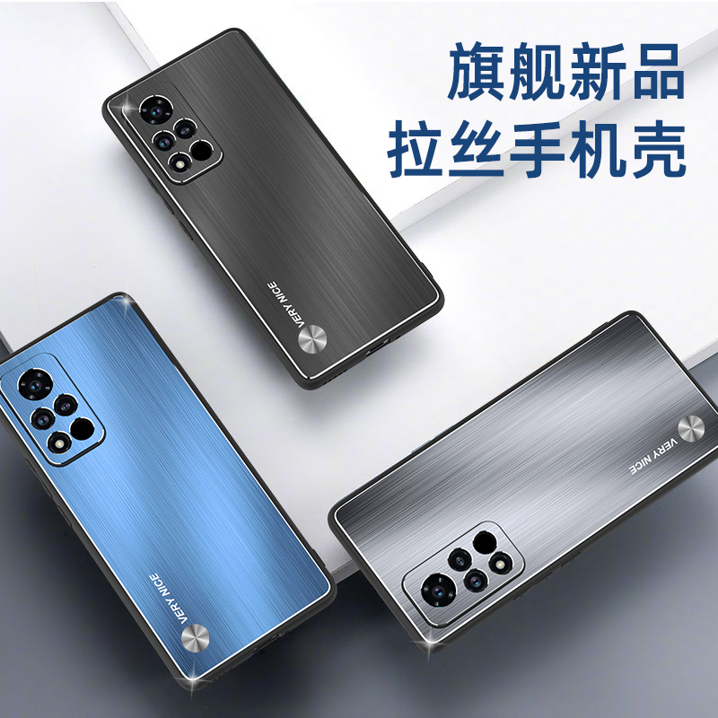 适用华为荣耀v40轻奢版手机壳ala-an70保护honorv40金属套5g镜头全包