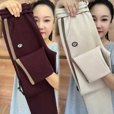 时尚高腰百搭秋季弹力显瘦运动裤