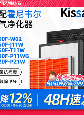 适配霍尼韦尔空气净化器KJ190F-W02滤芯250F-J11W/420F-P21W滤网