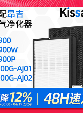适配昂吉空气净化器滤芯EK900/W/P/KJ800G-AJ01/02过滤网