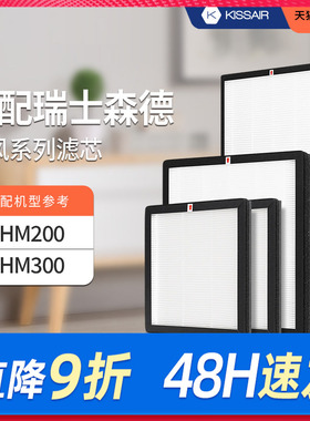 适配森德新风机滤芯CHM200/CHM300过滤网除尘除pm2.5除雾霾