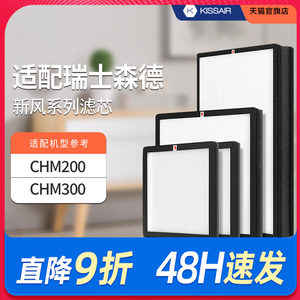 适配森德新风机滤芯CHM200/CHM300过滤网除尘除pm2.5除雾霾