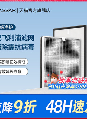 适配飞利浦空气净化器滤芯ac6608/6606/5655/FY6177过滤网5186