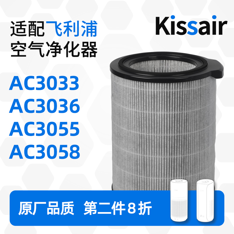 适配飞利浦空气净化器过滤芯AC3036/AC3033除甲醛FY3140过滤网