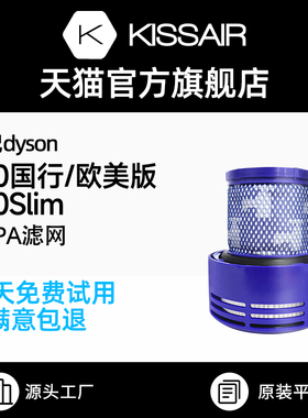 适配dyson戴森吸尘器配件滤芯V10/slim后置过滤网替换蓝色软管