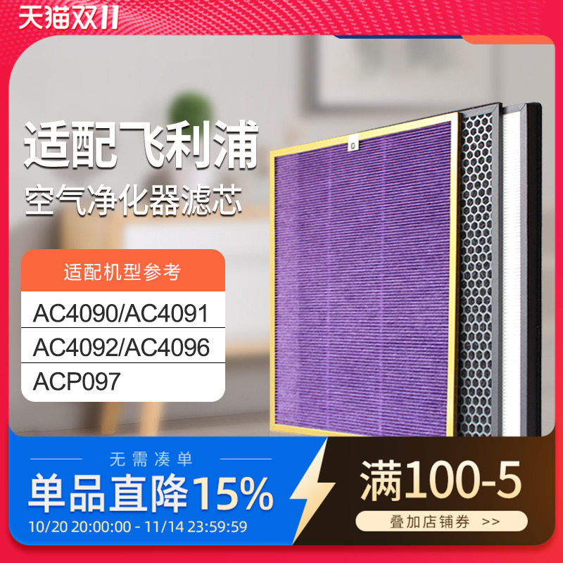 适配飞利浦空气过滤网除尘净化器