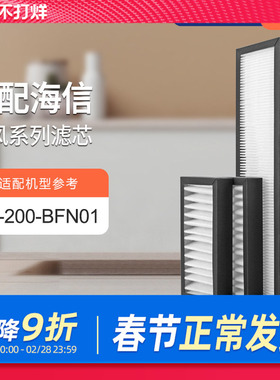 适配海信壁挂式新风机过滤芯SX-200-BFN01/DHA20D3除醛过滤网套装